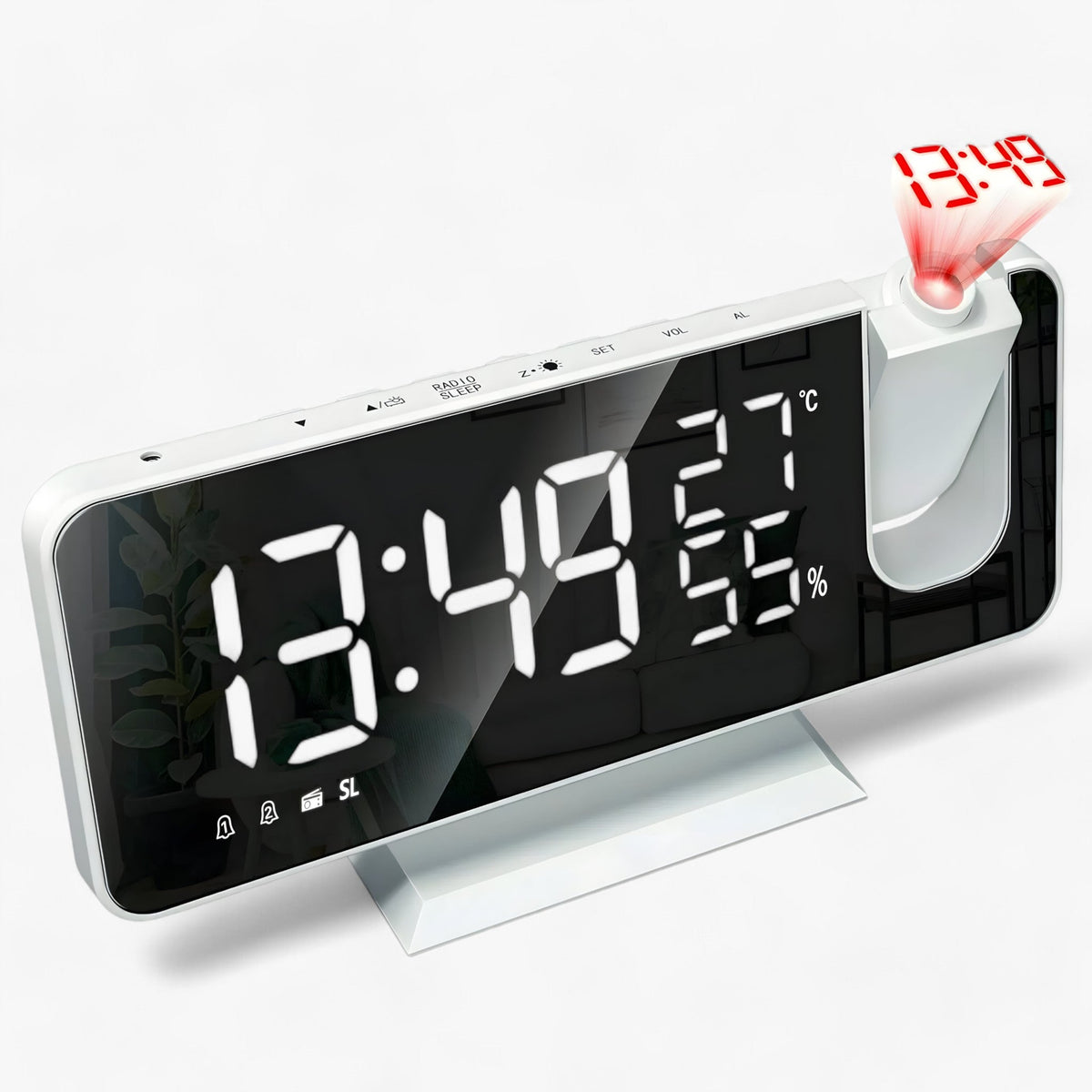 Aton | Slimme Wecker - FM Radio & LED Display met 180° Uurprojectie - - Aton | Slimme Wecker - FM Radio & LED Display met 180° Uurprojectie - €25 - Pantinoshop