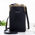 Mini Borsa a Tracolla Donna Nera - Compatta Quotidiana - Pelle Artificiale