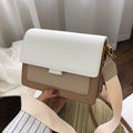 Crossbody Taske Dame Hvid - Mini 5cm Kompakt Imiteret Læder - Kunstlæder