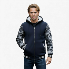Heren Fleece Jassen : Nico | Heren Fleecejack met Capuchon voor Koud Weer in van Pantino