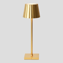 Bezprzewodowa lampa stołowa LED z akumulatorem i dotykowym sterowaniem, aluminium