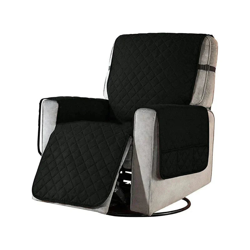 Universele Zachte Fauteuil Hoes - Zwart - - Pantino