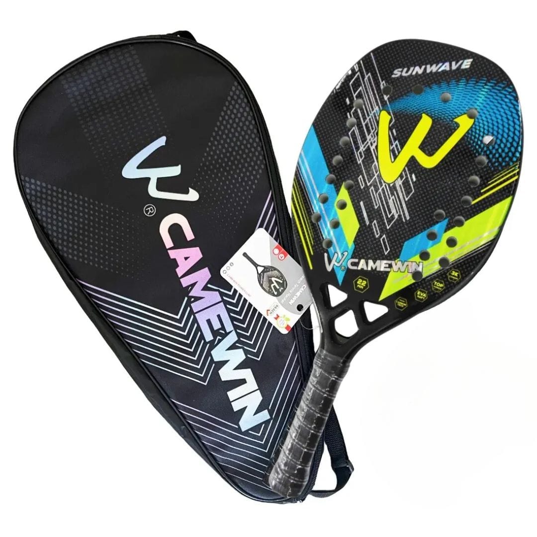 Vardi Dante™ Cameron Padelracket | Carbon & Balans - Blauw - Padel Tennis Raquets - Pantino