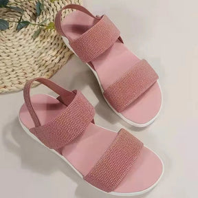 Fleur - Handgemaakte Espadrille Sandalen Dames - Roze - Sandalen - Pantino