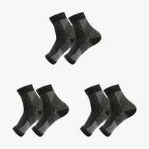 accessories : VoetVitaal - Steunsocks voor Pijnlijke Voeten (1 + 2 Paar) - Wit in Zwart van Pantino