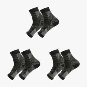 accessories : VoetVitaal - Steunsocks voor Pijnlijke Voeten (1 + 2 Paar) - Wit in Zwart van Pantino