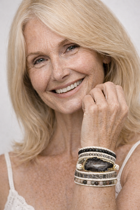 accessories : Magische Labradoriet & Druzy Kristal Gevlochten Armband in van Pantino