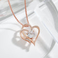 Ketting Zilver - ZirconHeart - Liefde