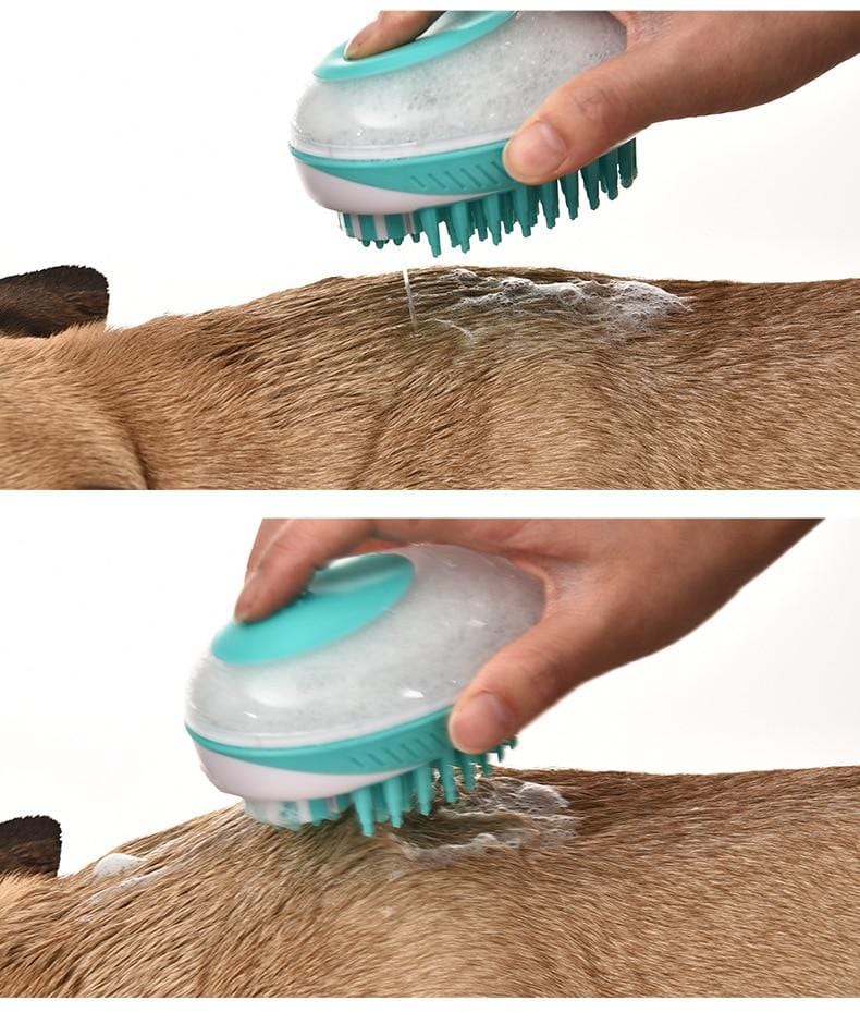 Zorro 2-in-1 Zeepdispenser | Een massage en zeep borstel voor jouw hond - - Pet Combs & Brushes - Pantino