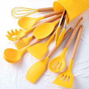 Cookware™ - Silicone 12-Delig Kookgerei Sets - Citroengeel - Huis en Tuin - Pantino