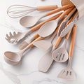 Silicone 12-Delig Kookgerei Sets - Khaki