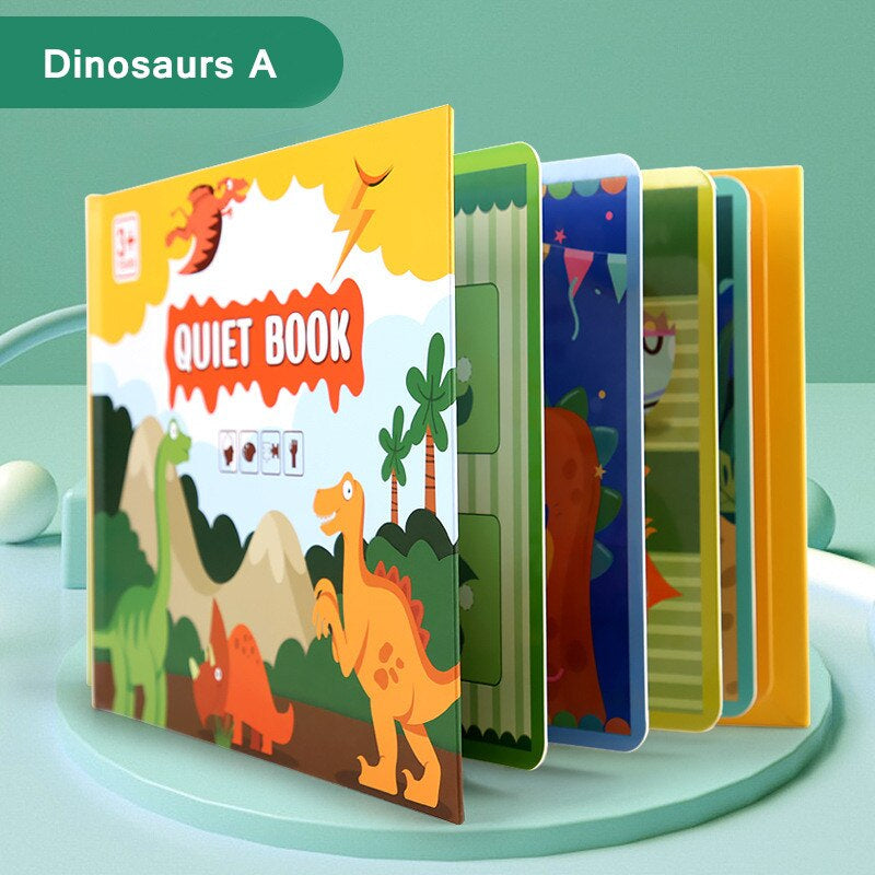 BusyBook™ - Speelgoed voor vroegtijdig leren in de kleuterschool Speelgoed Pantino Dinosaurussen  