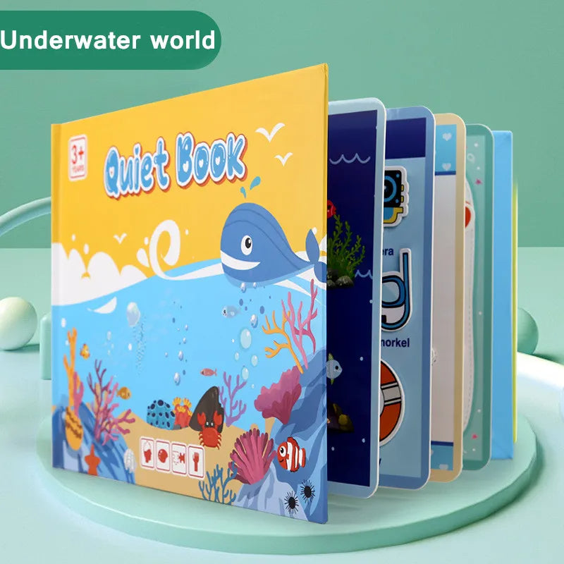 BusyBook™ - Speelgoed voor vroegtijdig leren in de kleuterschool Speelgoed Pantino Onderwaterwereld  