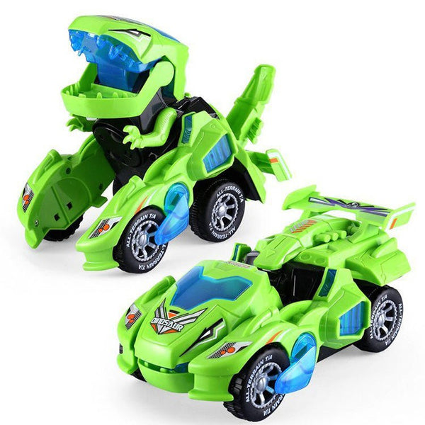 DinoCar™ - Dinosaur-transformerende bagdel Speelgoed Pantino Groen  