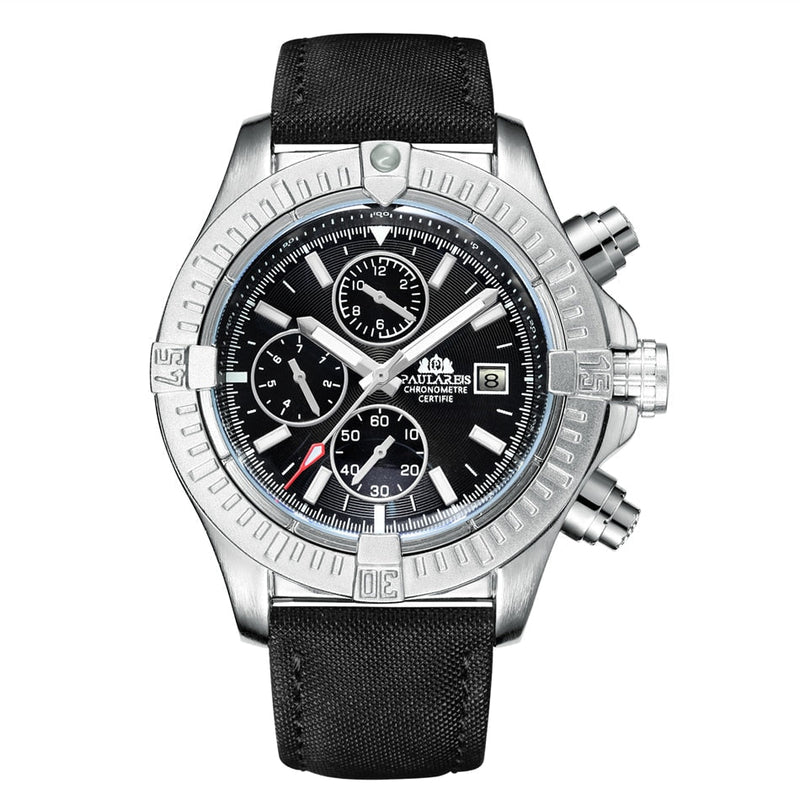Automatisch zelfopwindend horloge Watches for men Pantino Zilver Zwart  