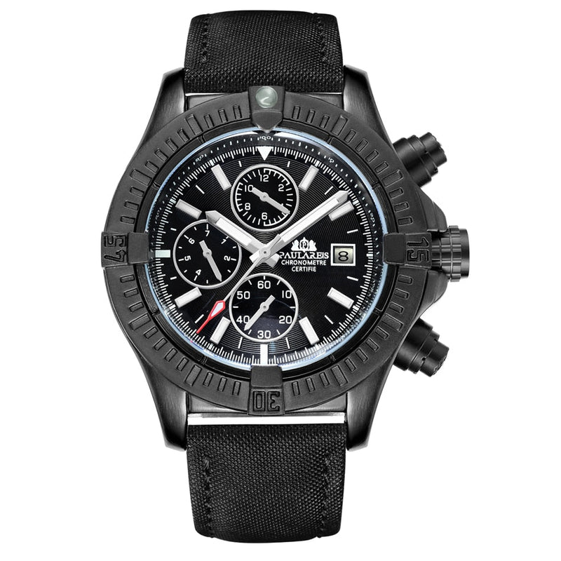 Automatisch zelfopwindend horloge Watches for men Pantino Zwart  