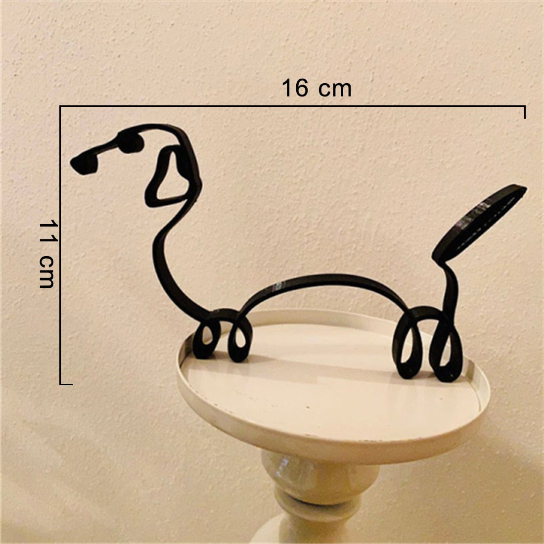 Minimalistische Hond Kunst Sculptuur - Dachshund - House - Pantino