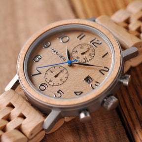 Herenhorloge in hout en staal - - Watches for women - Pantino