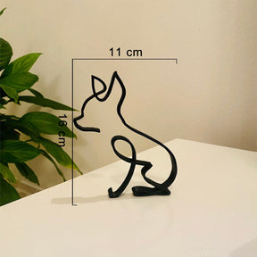 Minimalistische Hond Kunst Sculptuur - Chihuahua - House - Pantino