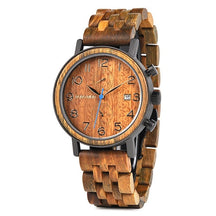 Herenhorloge in hout en staal - Bruin - Watches for women - Pantino