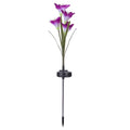 Lilje Solcelle Havestolpe Lampe - Lilla