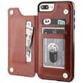 Cartera Negra - Funda de Cuero para iPhone