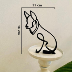 Minimalistische Hond Kunst Sculptuur - Duitse herder - House - Pantino