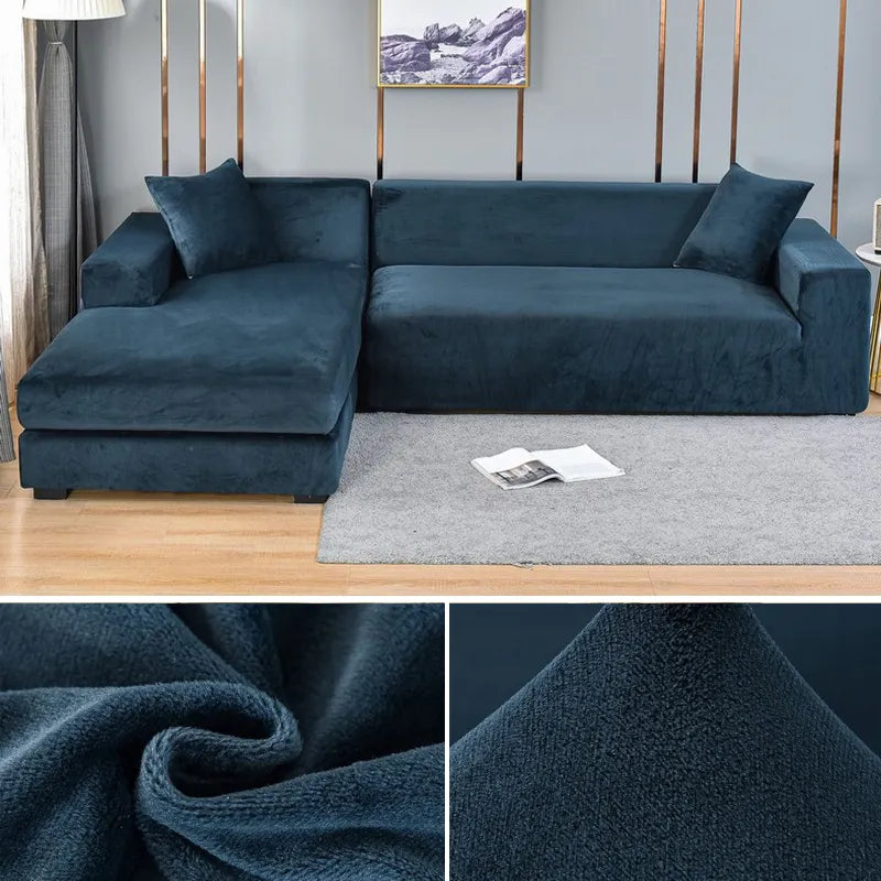 CouchCover - Zachte antislip meubelbeschermer - Donkerblauw - - Pantino