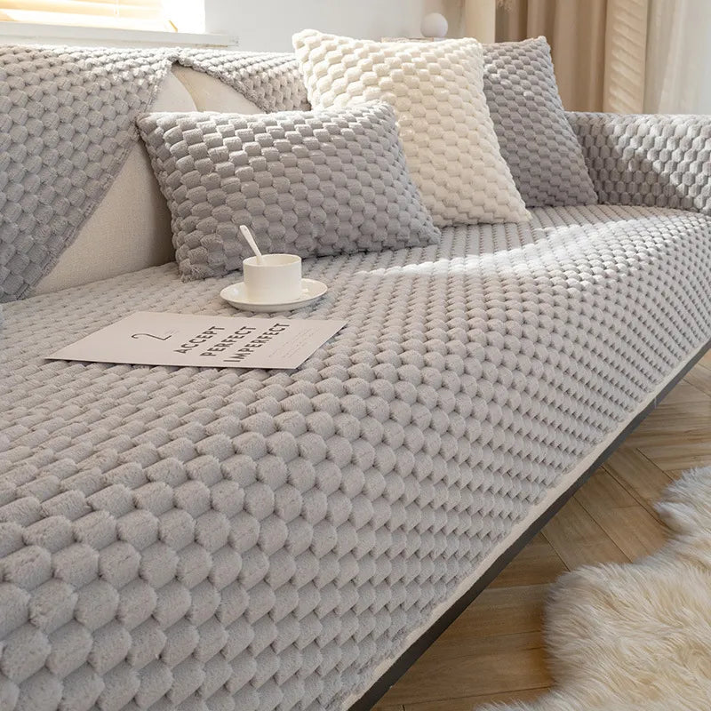 Honeycomb™ - Slip Vrije Sofa Overtrek Huis en Tuin Pantino Grijs 1 zitting - 90x120 cm 