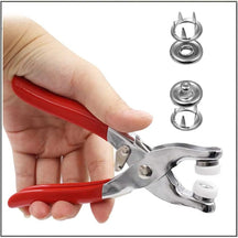 Snap Pliers : SnapPliers Drukknopen Tang - Bevestiging voor Hobbytextiel - Set in Sølv van Pantino