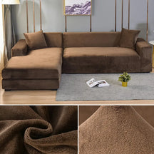 CouchCover - Zachte antislip meubelbeschermer - Bruin - - Pantino