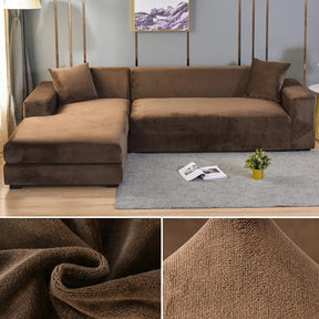 CouchCover - Zachte antislip meubelbeschermer - Bruin - - Pantino