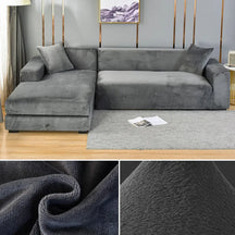 CouchCover - Zachte antislip meubelbeschermer - Donkergrijs - - Pantino