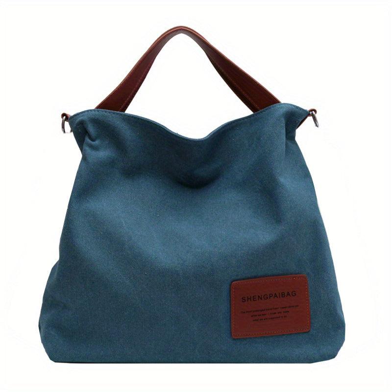 AdeleBag™ - Eenvoudige Canvas Schoudertas Handbags Pantino Blauw  