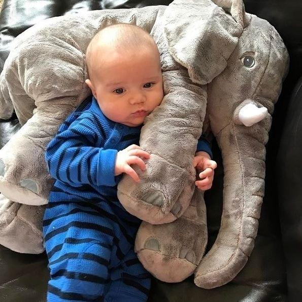BabyBard™ - Kussen met baby olifant Speelgoed Pantino   