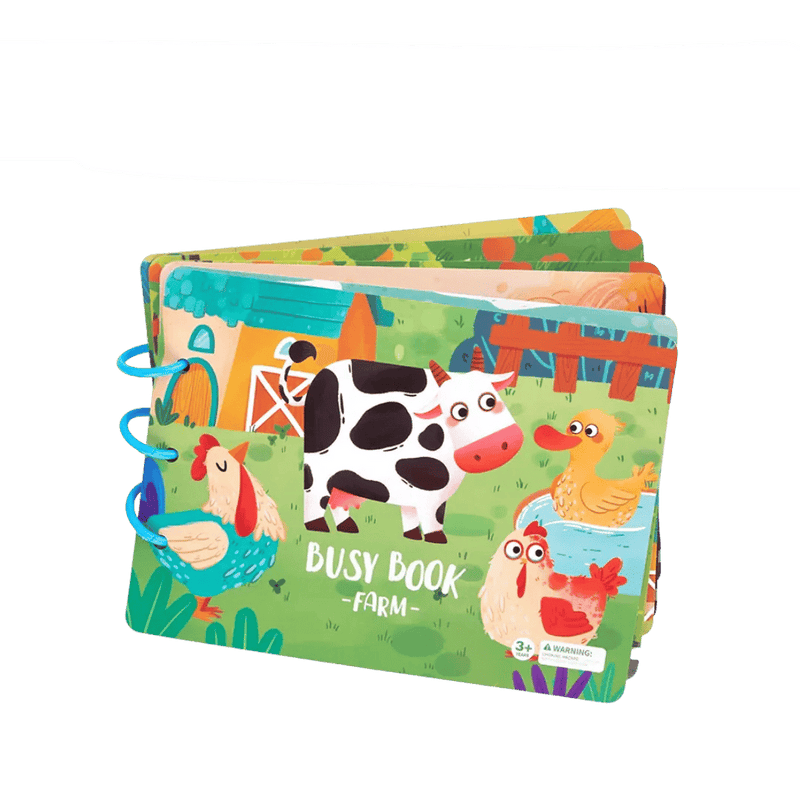 BusyBook™ - Zintuigenboek voor kinderen Speelgoed Pantino Boerderij  