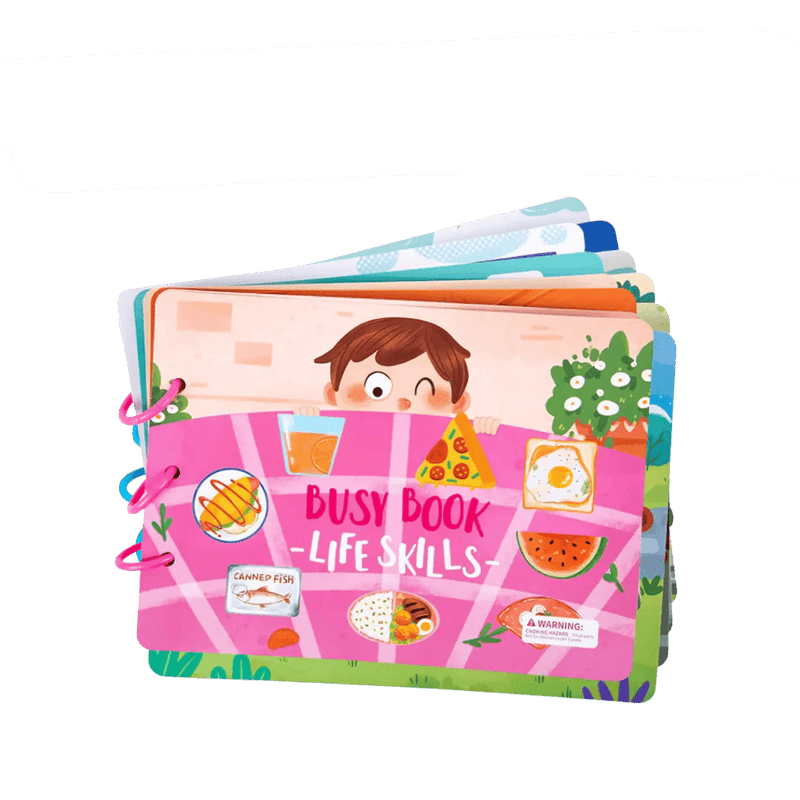 BusyBook™ - Zintuigenboek voor kinderen Speelgoed Pantino Levensvaardigheden  
