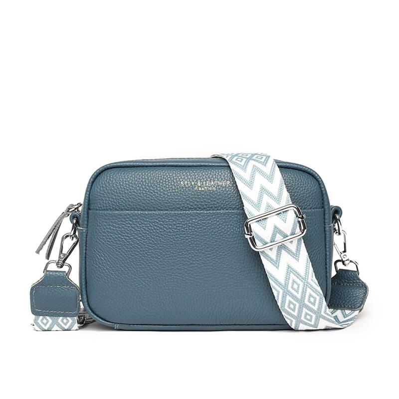 CrossbodyBag™ - Leren Damestas Handbags Pantino Blauw  