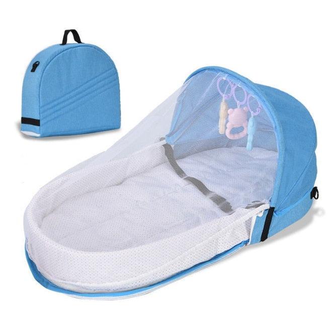 Draagbare baby wieg tas - voor pasgeboren baby's - Blauw - Huis en Tuin - Pantino