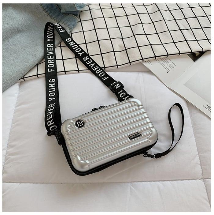 DuffelBag™ - Minikoffertas voor vrouwen Handbags Pantino Zilver  
