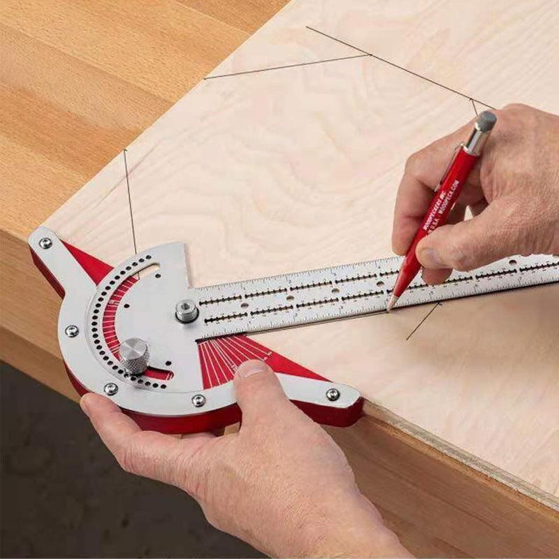 Funien Mini Tafelzaag Cirkelrouter T-slot Verstekmeter DIY Houtbewerking Hoekliniaal met 220mm Funien Mini Tafelzaag Cirkelrouter T-slot Verstekmeter DIY Houtbewerking Hoekliniaal met 220mm