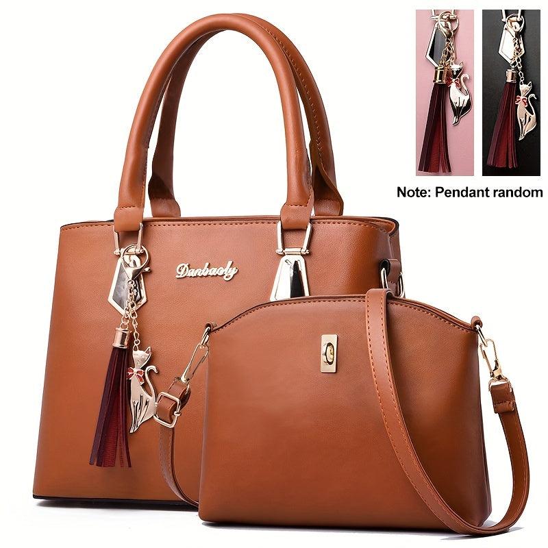 HandBag™ - PU Leren Tassenset Handbags Pantino Geel  