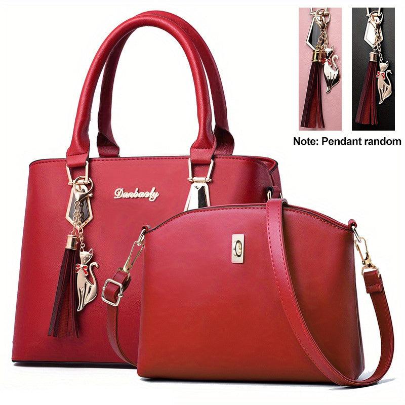 HandBag™ - PU Leren Tassenset Handbags Pantino Rood  