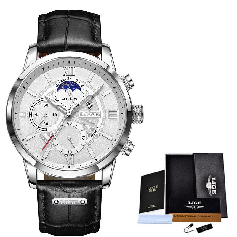 Lige™ - Horloge voor heren Gadget & Tools Pantino Zilver Wit  