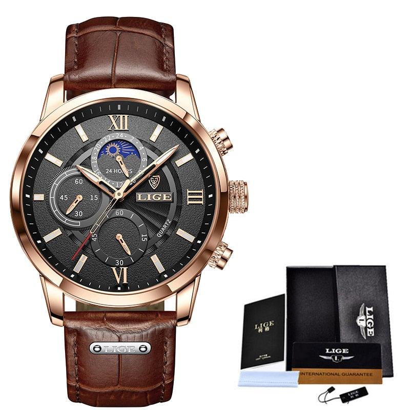 Lige™ - Horloge voor heren Gadget & Tools Pantino Goud Zwart  