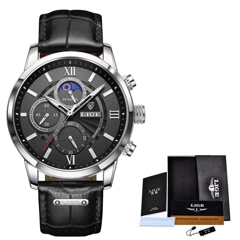 Lige™ - Horloge voor heren Gadget & Tools Pantino Zilver Zwart  