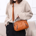 CompactBag - Multi-Lomme Rummelig Mini-Taske - Brun