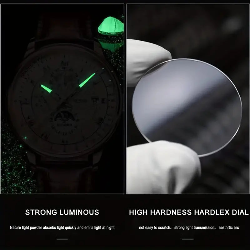 PhaseClock™ - Mechanisch luxe horloge voor mannen - Pantino