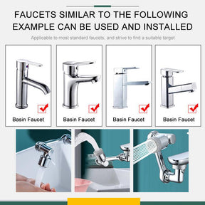 Rotating1080° Faucet - Universele robotarmkraan - - Huis en Tuin - Pantino