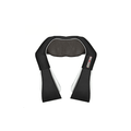 Shiatsu Massagekussen Zwart met Warmte voor Nek & Rug - Draagbaar Ergonomisch Kussen